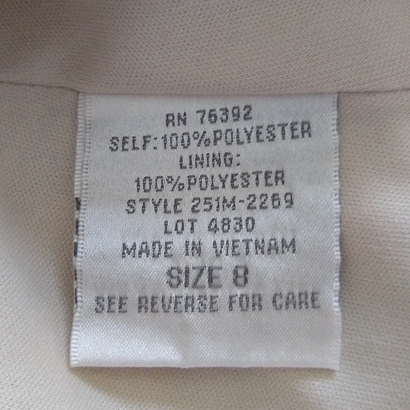 Watercolor front pleated high/low dress, size 8 - Picture 6 of 8